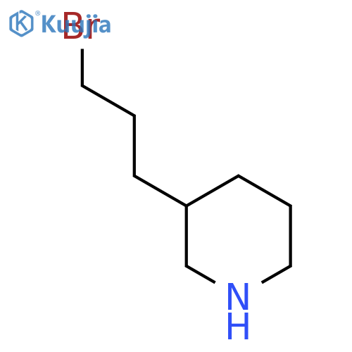 3-(3-Bromopropyl)piperidine structure