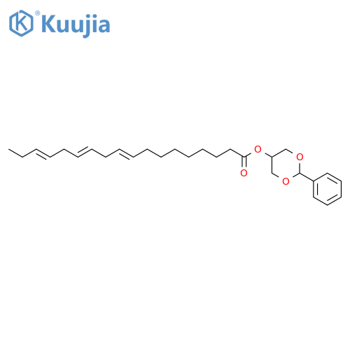 2-Phenyl-1,3-dioxan-5-yl (9e,12e,15e)-9,12,15-octadecatrienoate structure