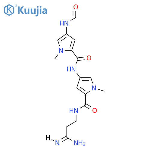 N-(5-{[(3Z)-3-amino-3-iminopropyl]carbamoyl}-1-methyl-1H-pyrrol-3-yl)-4-(formylamino)-1-methyl-1H-pyrrole-2-carboxamide structure