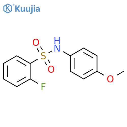 2-fluoro-N-(4-methoxyphenyl)benzene-1-sulfonamide structure