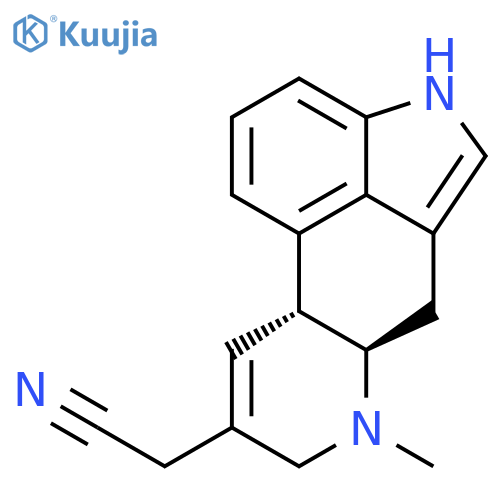 ERGOLINE-8-ACETONITRILE, 8,9-DIDEHYDRO-6-METHYL- structure
