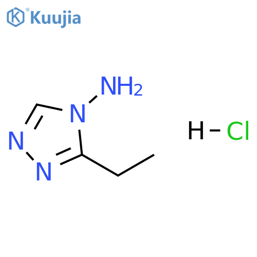 4H-1,2,4-Triazol-4-amine, 3-ethyl-, hydrochloride (1:1) structure