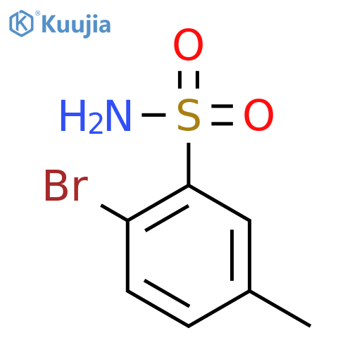 2-bromo-5-methylbenzene-1-sulfonamide structure