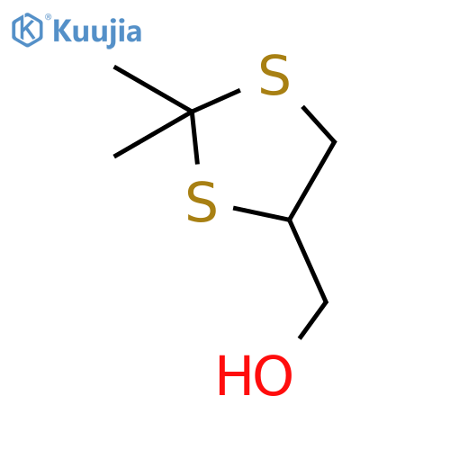 (2,2-dimethyl-1,3-dithiolan-4-yl)methanol structure