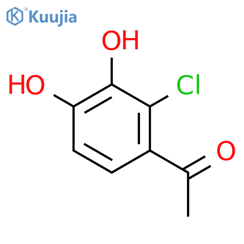 1-(2-Chloro-3,4-dihydroxyphenyl)ethan-1-one structure
