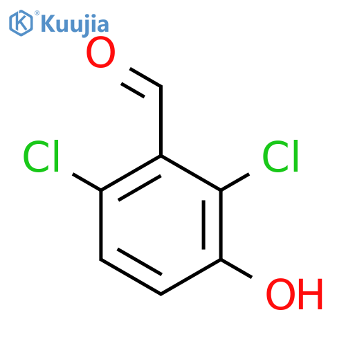 2,6-dichloro-3-hydroxybenzaldehyde structure