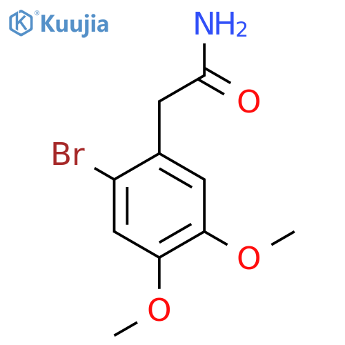 2-(2-Bromo-4,5-dimethoxyphenyl)acetamide structure