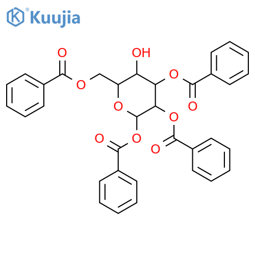 1,2,3,6-Tetra-O-benzoyl-α-D-mannose structure