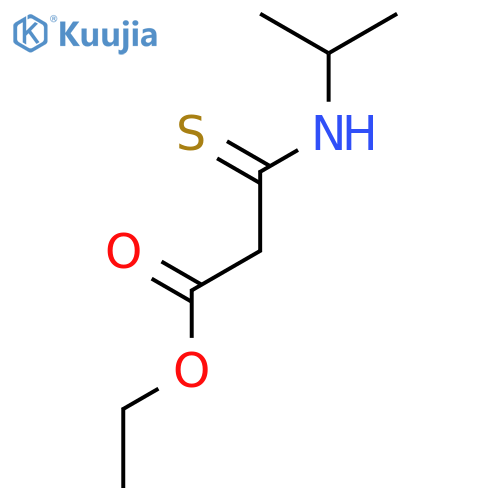 Propanoic acid, 3-[(1-methylethyl)amino]-3-thioxo-, ethyl ester structure