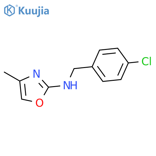 2-Oxazolamine, N-[(4-chlorophenyl)methyl]-4-methyl- structure