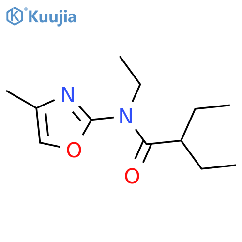 Butanamide, N,2-diethyl-N-(4-methyl-2-oxazolyl)- structure