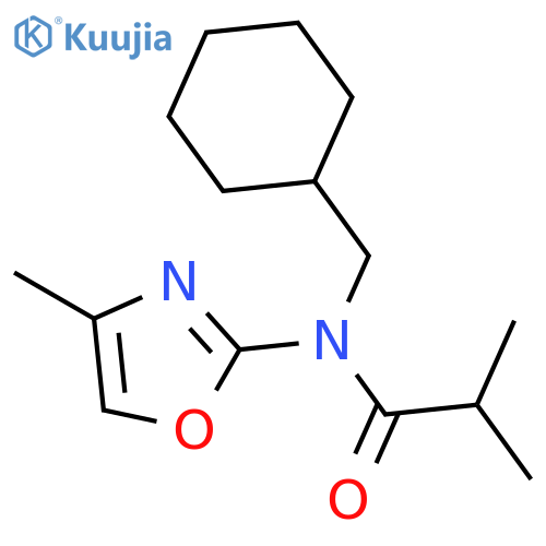 Propanamide, N-(cyclohexylmethyl)-2-methyl-N-(4-methyl-2-oxazolyl)- structure