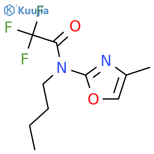 Acetamide, N-butyl-2,2,2-trifluoro-N-(4-methyl-2-oxazolyl)- structure