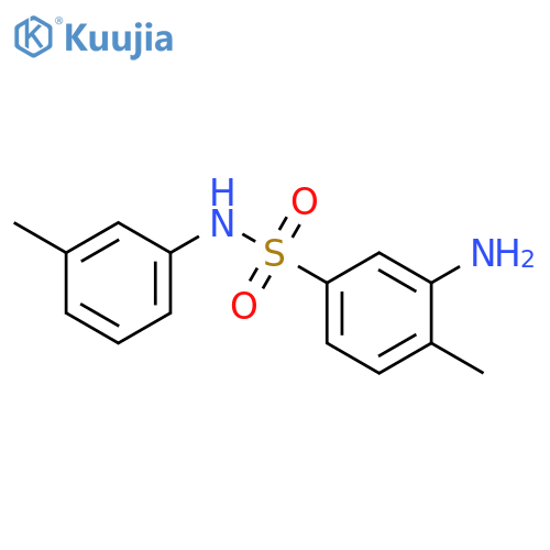 3-Amino-4-methyl-N-(3-methylphenyl)benzene-1-sulfonamide structure