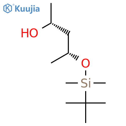 2-Pentanol, 4-[[(1,1-dimethylethyl)dimethylsilyl]oxy]-, (2R,4R)- structure