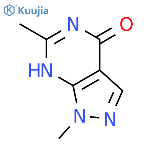 1,6-dimethyl-1H,4H,5H-pyrazolo[3,4-d]pyrimidin-4-one structure
