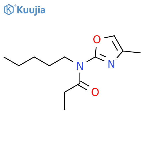 Propanamide, N-(4-methyl-2-oxazolyl)-N-pentyl- structure