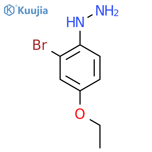 2-Bromo-4-ethoxyphenylhydrazine structure