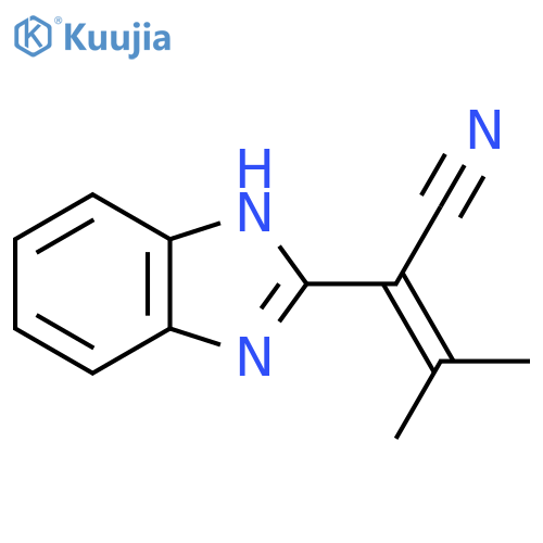 2-(1H-Benzimidazol-2-yl)-3-methylbut-2-enenitrile structure