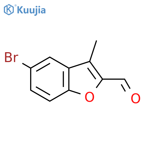 5-Bromo-3-methyl-1-benzofuran-2-carbaldehyde structure