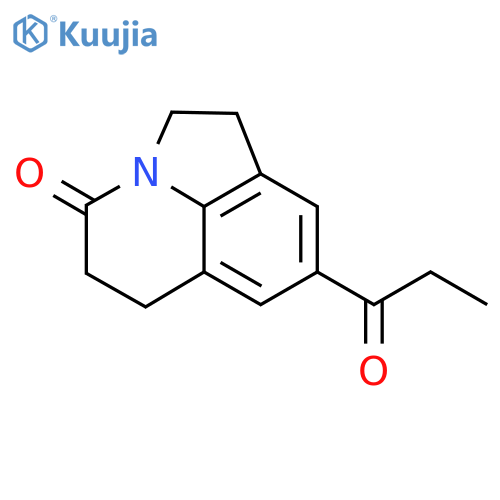 8-Propionyl-5,6-dihydro-1H-pyrrolo[3,2,1-IJ]quinolin-4(2H)-one structure