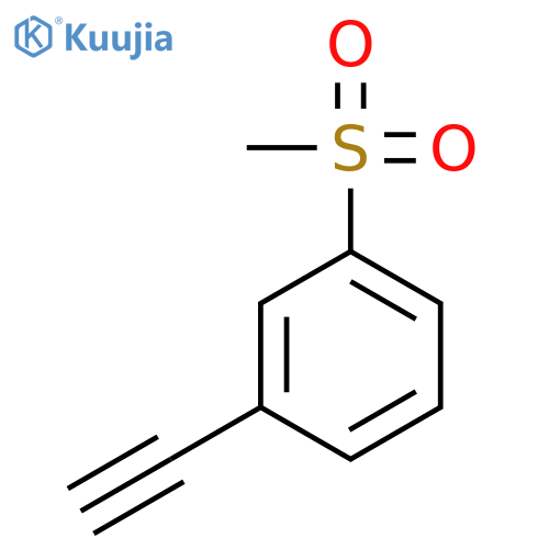1-ethynyl-3-methanesulfonylbenzene structure
