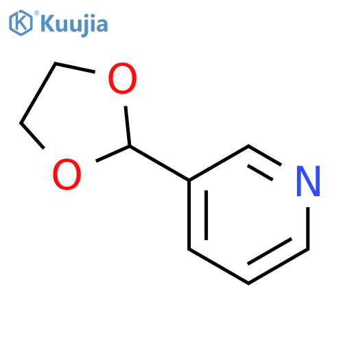 Pyridine,3-(1,3-dioxolan-2-yl)- structure