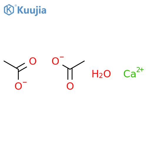 Calcium acetate monohydrate structure