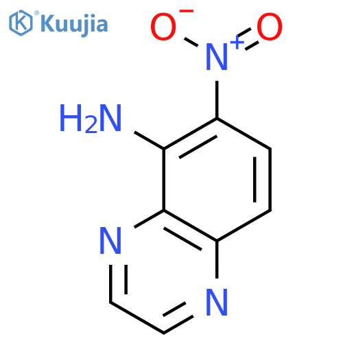 5-Quinoxalinamine, 6-nitro- structure