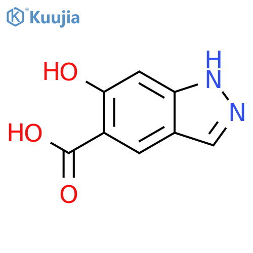 6-Hydroxy-1H-indazole-5-carboxylic acid structure