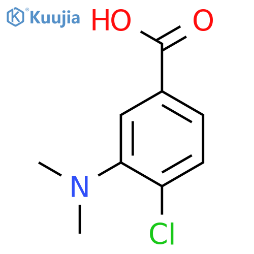 4-Chloro-3-(dimethylamino)benzoic acid structure