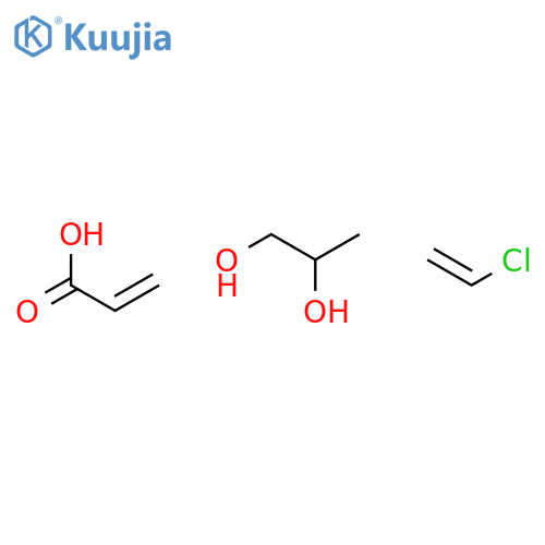 chloroethene; propane-1,2-diol; prop-2-enoic acid structure