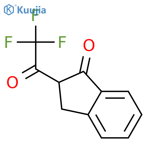 2-(2,2,2-Trifluoroacetyl)-2,3-dihydro-1H-inden-1-one structure