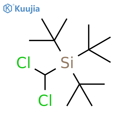 Silane, (dichloromethyl)tris(1,1-dimethylethyl)- structure