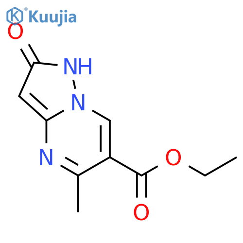 Pyrazolo[1,5-a]pyrimidine-6-carboxylicacid, 1,2-dihydro-5-methyl-2-oxo-, ethyl ester structure