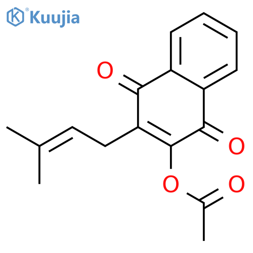 1,4-Naphthalenedione,2-(acetyloxy)-3-(3-methyl-2-buten-1-yl)- structure