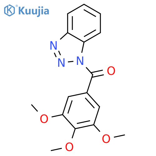 1-(3,4,5-trimethoxybenzoyl)-1H-1,2,3-benzotriazole structure