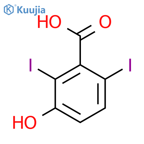 Benzoic acid, 3-hydroxy-2,6-diiodo- structure