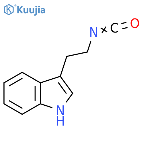 3-(2-isocyanatoethyl)-1H-Indole structure