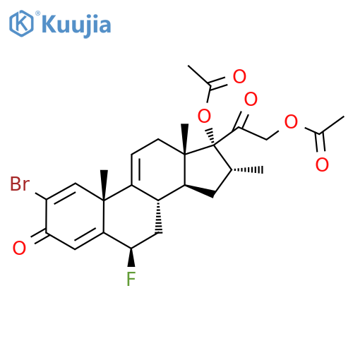 [2-[(6R,8S,10R,13S,14S,16R,17R)-17-Acetyloxy-2-bromo-6-fluoro-10,13,16-trimethyl-3-oxo-7,8,12,14,15,16-hexahydro-6H-cyclopenta[a]phenanthren-17-yl]-2-oxoethyl] acetate structure