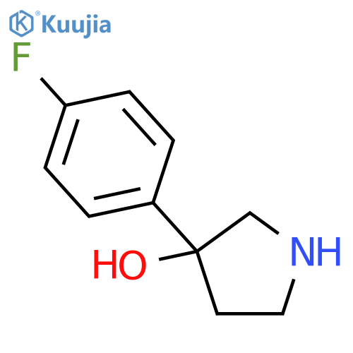 3-(4-Fluorophenyl)-3-pyrrolidinol Hydrochloride structure