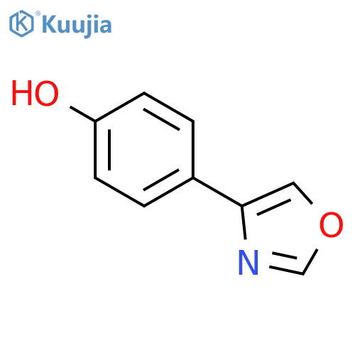 Phenol, 4-(4-oxazolyl)- structure