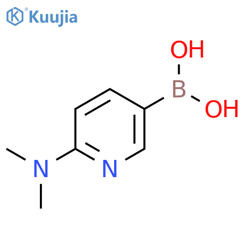 [6-(Dimethylamino)pyridin-3-yl]boronic acid structure