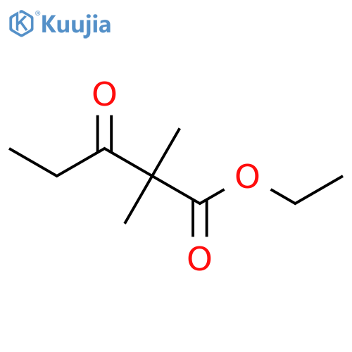 Pentanoic acid, 2,2-dimethyl-3-oxo-, ethyl ester structure