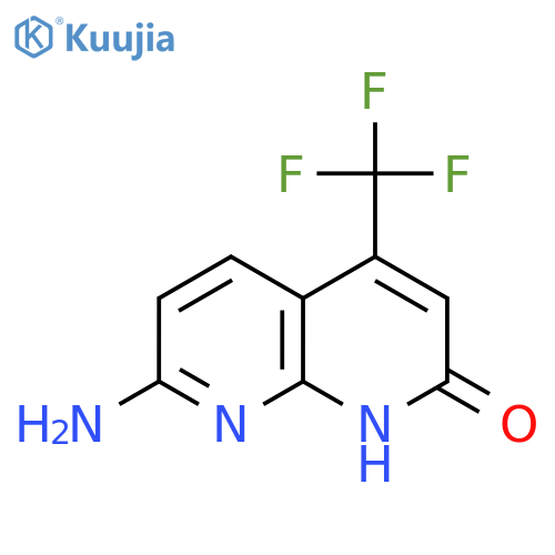 1,8-NAPHTHYRIDIN-2(1H)-ONE, 7-AMINO-4-(TRIFLUOROMETHYL)- structure