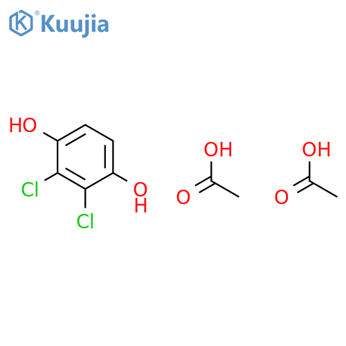 1,4-Benzenediol, 2,3-dichloro-, diacetate structure