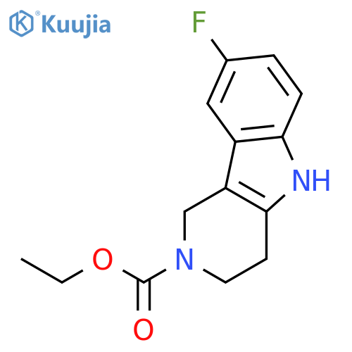 Ethyl 8-Fluoro-1,3,4,5-Tetrahydro-2h-Pyrido4,3-BIndole-2-Carboxylate structure