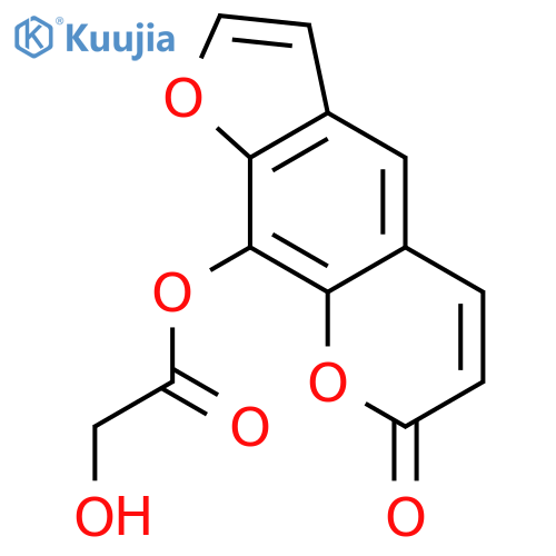 9-hydroxyacetoxy-furo[3,2-g]chromen-7-one structure
