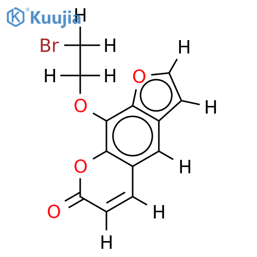 8-bromoethoxypsoralen structure