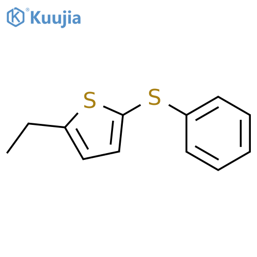 Thiophene, 2-ethyl-5-(phenylthio)- structure